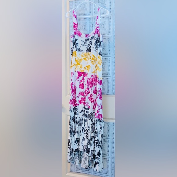 BNWT MSK Maxi Dress Beautiful Color-Block Foral Patter, SOOO Light & Comfortable - Picture 5 of 16